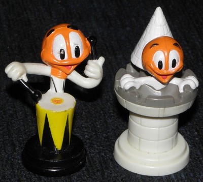 2 Chupa Chups 1997 Chess Figures Choice EXTRAKINDER Schachfiguren Hartplastik