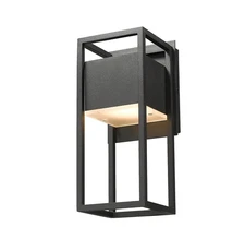 Z-Lite Barwick 11W 1 LED 13" Outdoor Wall Mount in Industrial Style 585S-BK-LED