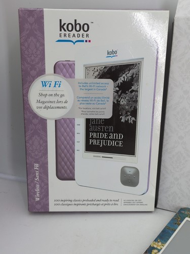 KOBO N647 eReader 1GB 6In eBook & Cord Wi-Fi Lavender - 40 Books Used - Picture 6 of 22