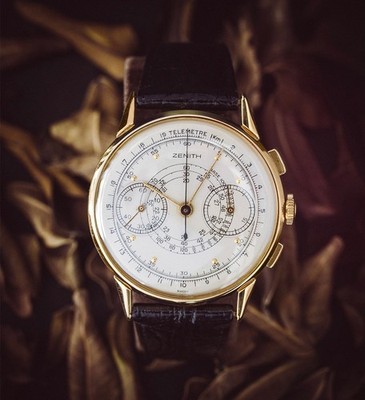 Zenith Vintage Chronograph 18kt Gold, 37,5mm, aus 1940