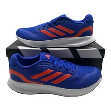 Adidas Runfalcon 5 Running Shoes Men's Size 14 Blue/Orange/White Sneakers JI0878