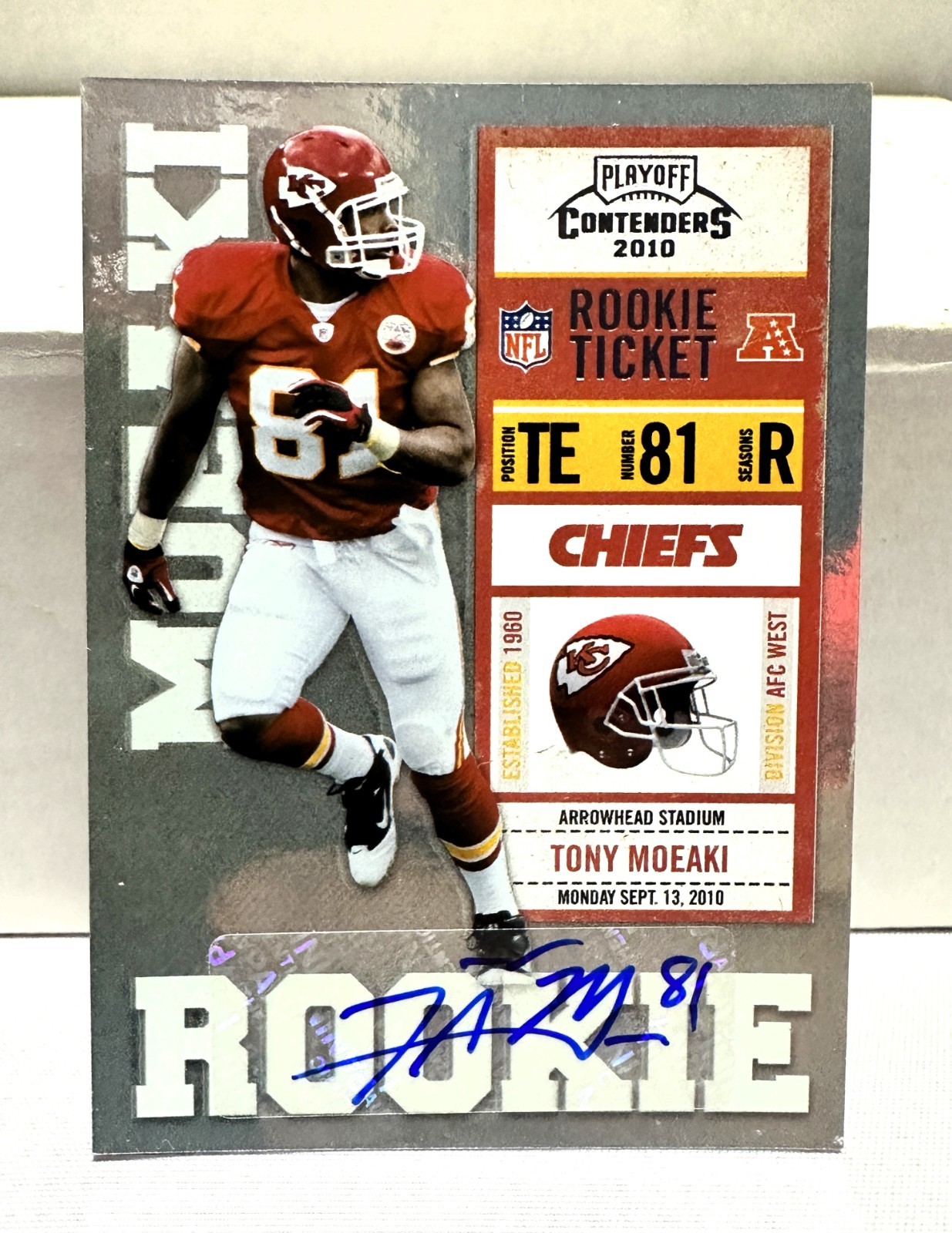 Tony Moeaki Playoff Contenders #195 Autograph
