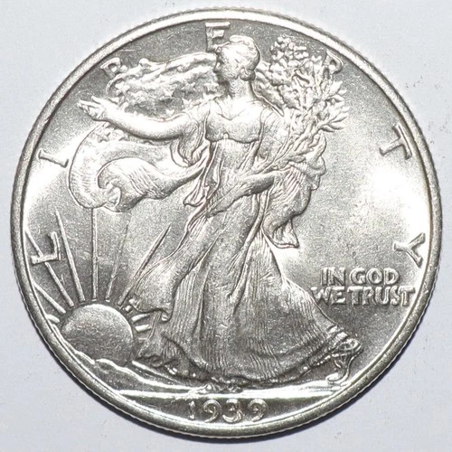 1939 Walking Liberty Half Dollar UNC (T252)