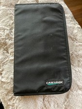 Vintage Case Logic CD Organizer   48 Disc Capacity   Black   Zipper Closure