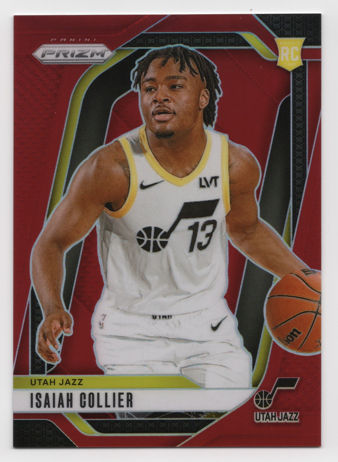 2024-25 Panini Prizm ISAIAH COLLIER #227 Red Prizm Rookie /299-Jazz