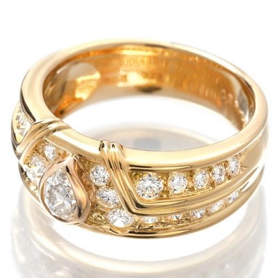 Christian Dior Ring Diamond Diamond K18YG US#6 P0042166 | eBay