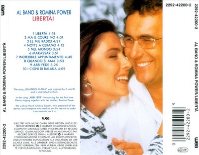 AL BANO/ROMINA POWER - LIBERTA! NEW CD