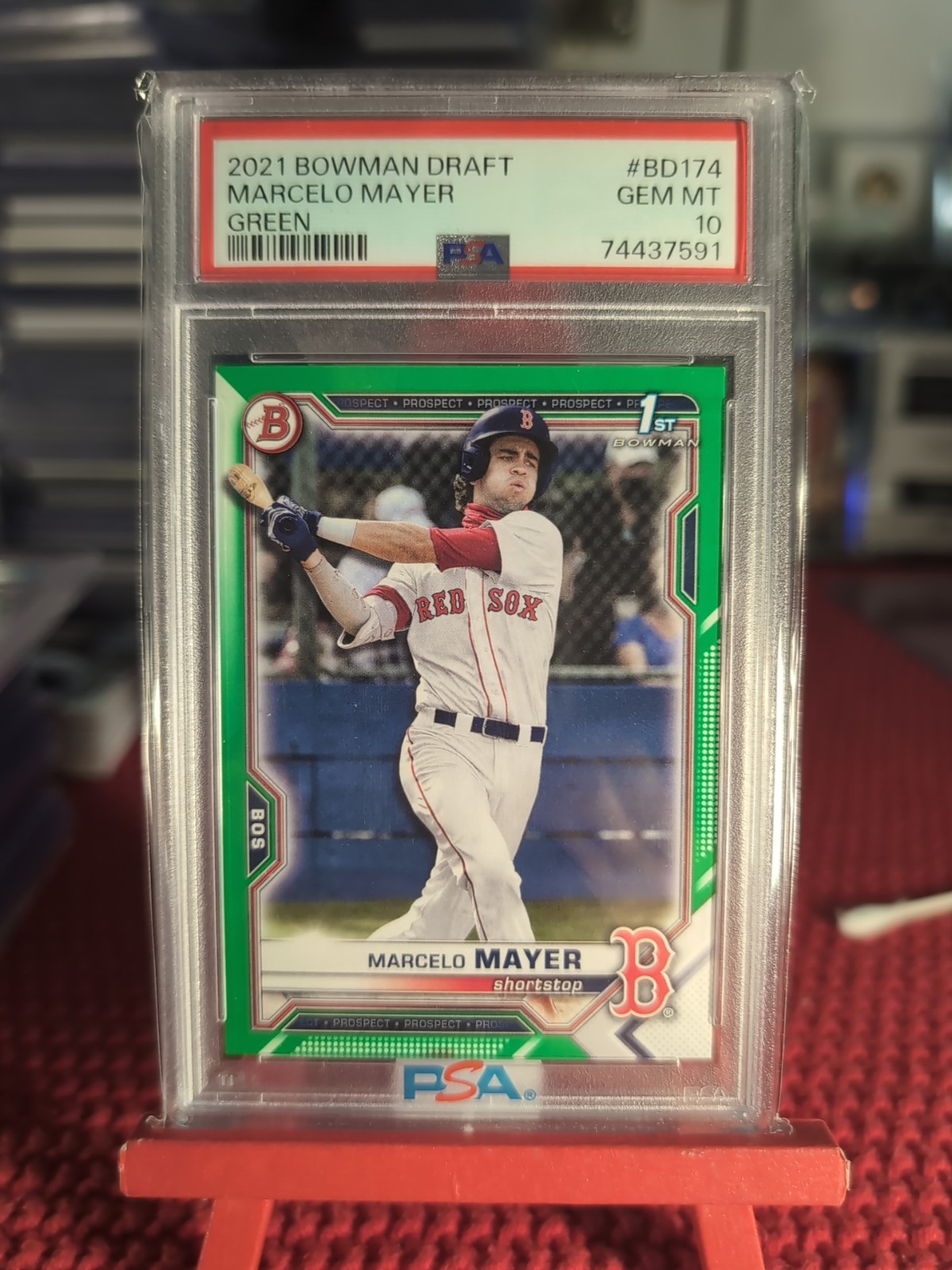 🔥🔥 2021 Bowman Draft Green #50/99 Marcelo Mayer #BD-174 PSA 10 🔥🔥