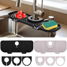 2 Pcs Silicone Faucet Splash Guard 10.6 x 4.3 Kitchen Sink Splash Guard Fa...