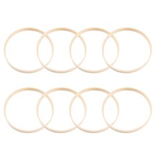 8 Pcs Bamboo Circle Hoops For Macrame Dream Catcher And Wreath