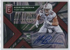 2018 Panini Elite Draft Picks Aspirations Emerald 4/5 Adam Breneman Auto 1gt6