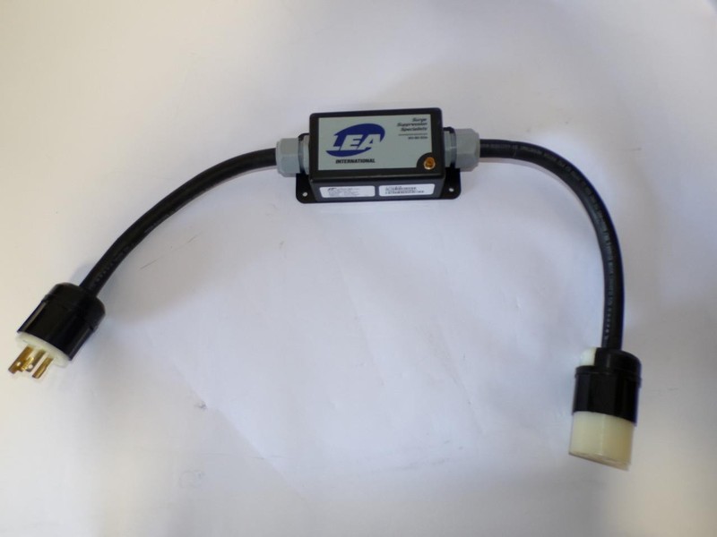 LEA International 1101-819 Surge Suppressor Power Filter 240V 10A Dual Plug