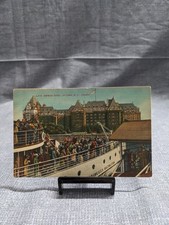 Victoria BC CPR Empress Hotel PRINCESS KATHLEEN Ship Vintage Postcard