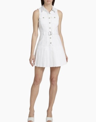 Cinq à Sept Moxie Denim Mini Shirtdress size 14 Retail $445