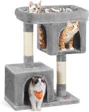 Cat Tree, 33.1-Inch Cat Tower, Plush Condo for Large Cats up to 16 Lb, Large Per