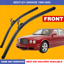For Bentley Arnage 1999-2005 J-hook Arm Front Wiper Blades SET 24" 24"