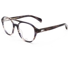 Rag  Bone Men's 51 mm Grey Black Horn Opticals RNB7049-G-33Z-51