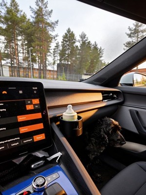 Becherhalter für Polestar 2 Handschuhfach   Cupholder Einsatz   Getränkehalter