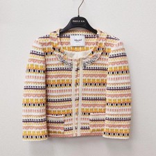 blugirl Blumarine Jacket I40 M Orange Multi Color Spring Fall Winter