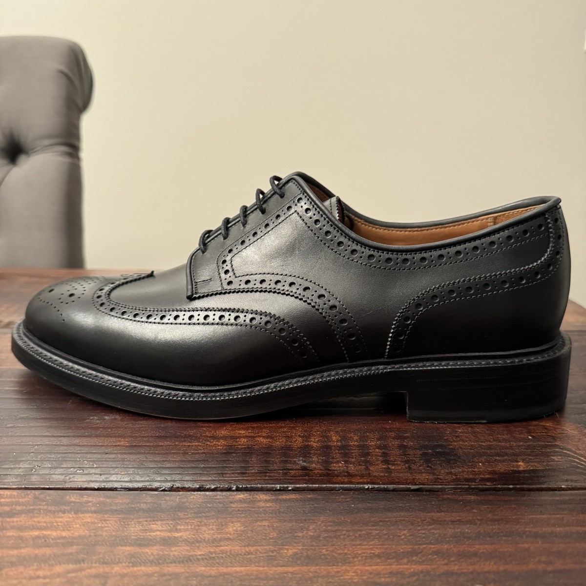 Polo Ralph Lauren Brenton Wingtip Oxford Dress Shoes Polo Ralph Lauren Brenton Wingtip Oxford Dress Shoes Sz 9  main image 4