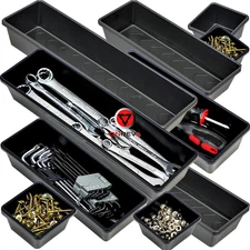 ONREVA Tool Box Organizer Tray Divider Set, Extra Large Toolbox Trays, Tool Box 