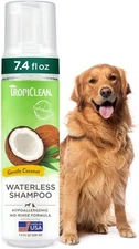 TropiClean Hypoallergenic Waterless Dog Cat Puppy Kitten Shampoo