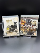 Battlefield Bad Company & Mag Sony PlayStation 3 PS3 Black Label CIB Tested