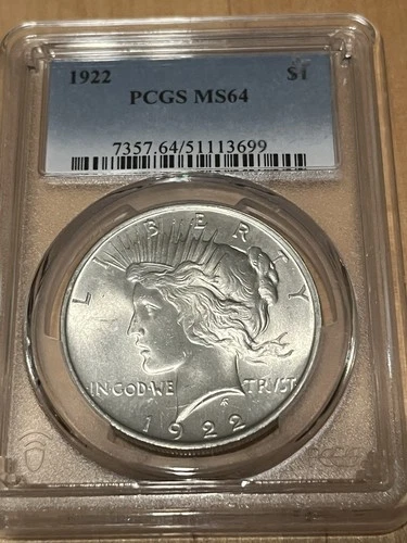 🔥 1922 MS64 Peace Dollar!!!
