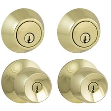 Defiant Brandywine Polished Brass Single Cyli...