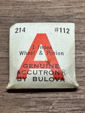 Vintage Accutron watch 214 #112 Index Wheel and Pinion - NOS Sealed!
