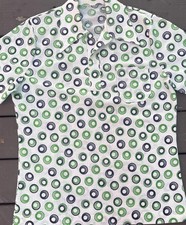 Vintage Shirt 70s Disco Abstract Colorful Groovy Funky Men  s M Rockabilly