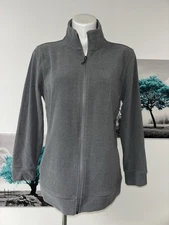 Hi-Tec Women's Super Cozy Full Zip Tech Fleece Grey Size XL Excellent Condition