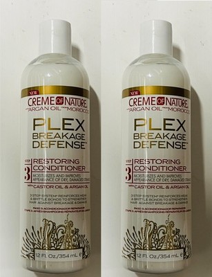 Creme of Nature Plex Bruchabwehr wiederherstellende Spülung 12 oz (2er Pack)