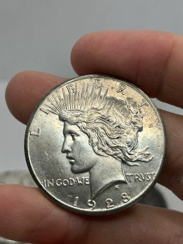 1928 P $1 Peace Silver Dollar KEY DATE Nice AU/UNC Philadelphia Strike! Rare****