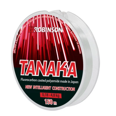 (0,04€/m) 150m ANGELSCHNUR TANAKA FLUOROCARBON COATED, ROBINSON, MONOFIL SCHNUR