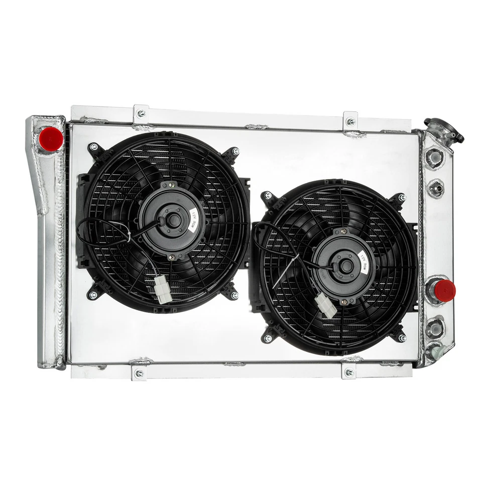 3-Row Radiator Shroud Fan For 82-02 Chevy S10 Blazer 1984-90 Corvette AT CC829 Foto 3 de 4