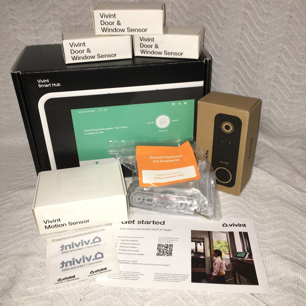 Vivint Security System Control Panel Doorbell Camera Door/Window