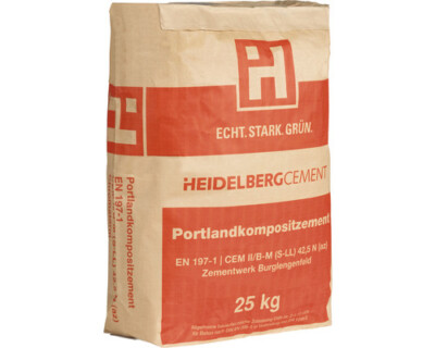 Heidelberger Portlandkalkstein Zement 42,5 N/mm², Portlandkompositzement, 5 kg