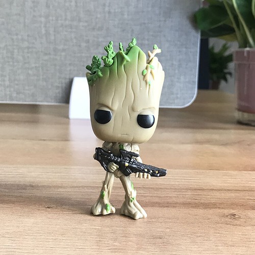 Groot Anime Collection PVC Action Figure Statue Toy Cute Cartoon (No Box)
