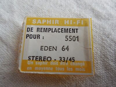 Saphir (aiguille) Pour Platine Vinyle Eden Stéréo - MPB - NEUF - France