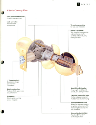 SCHLAGE Lock Company Catalog RESIDENTIAL Door Locks &amp; Hardware 1993 |  eBay