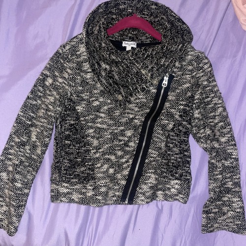 Splendid Motorcycle Tweed Jacket, Girls 6X, Excellent Condition - Picture 2 of 5