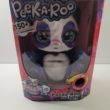 Peek-A-Roo, Interactive Panda-Roo Plush Toy with Mystery Baby and Over 150 Sound