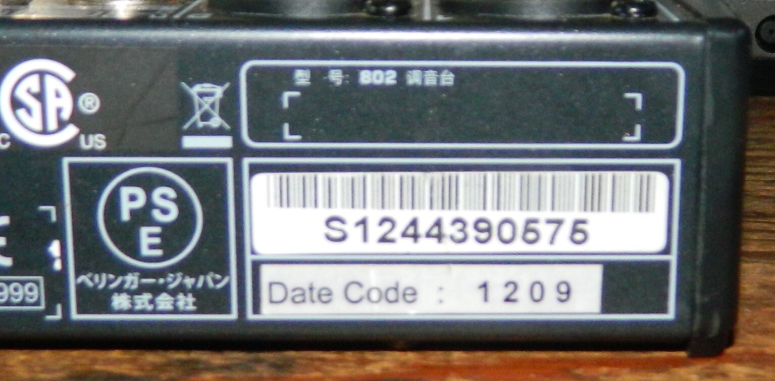 Behringer Xenyx 802 Premium 8 Input 2 Bus Mixer w/ Xenyx Mic Preamps British EQs • Saan Zahav