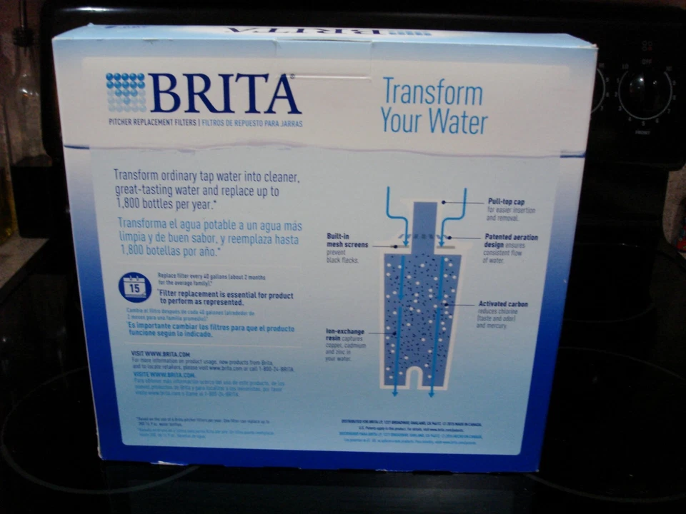 Brita 987554 Pitcher Replacement Filters -10 Pack (2-5 Packs Sealed in Box) - Image 2 of 3