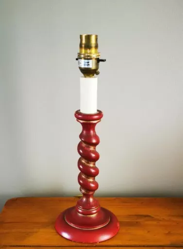 Wooden barley twist lamp base deals