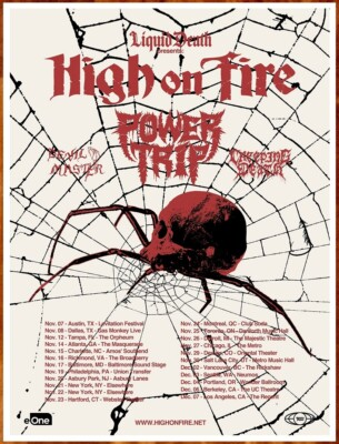 #ad #ad HIGH ON FIRE POWER TRIP 2019 Tour Ltd Ed RARE New Poster Stoner Metal Thrash $34.99