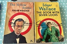 Edgar Wallace 1950s Yellow jacket Paperback Mystery Novels - Krimi - Giallo