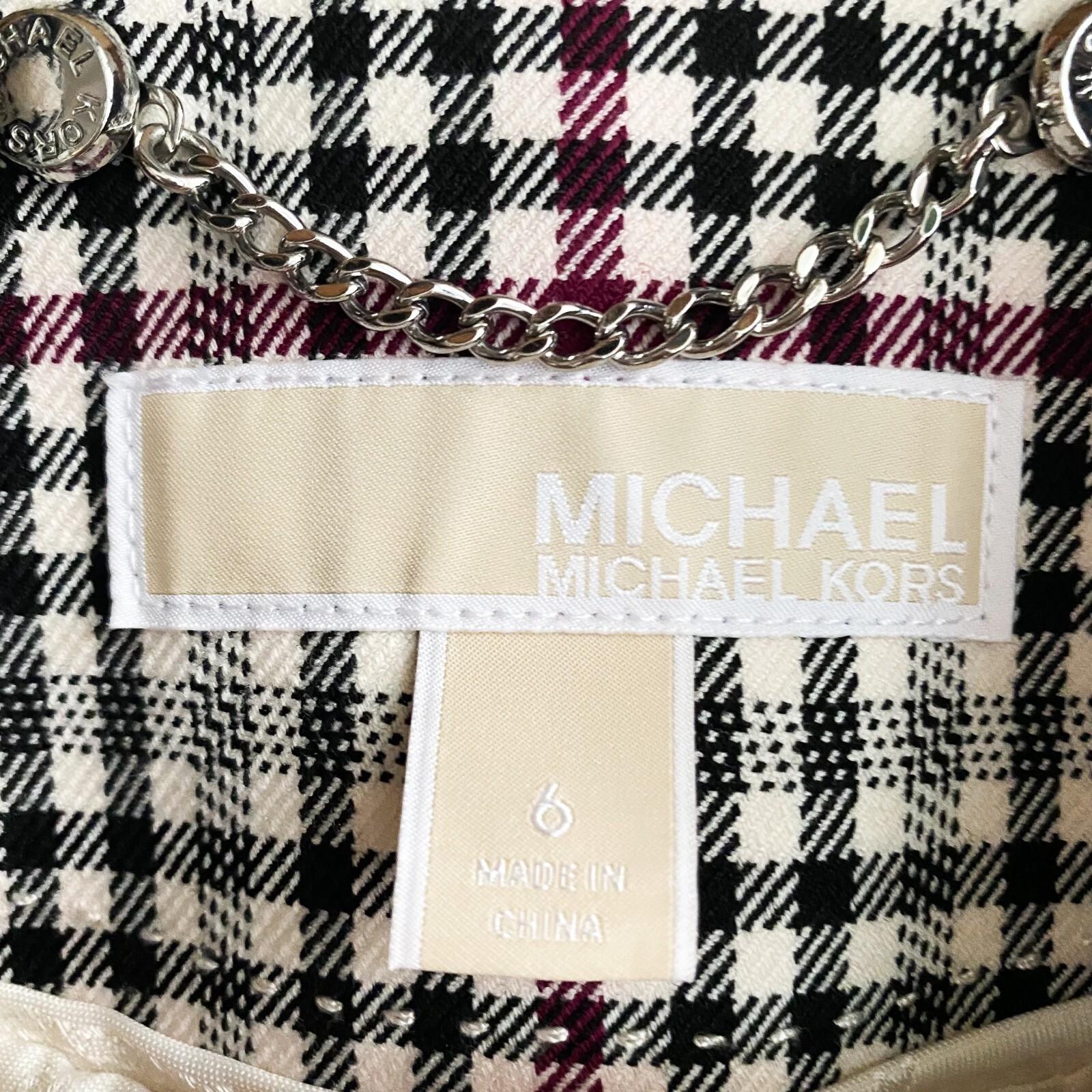 Michael Michael Kors Micro Plaid Structured Doubl… - image 6