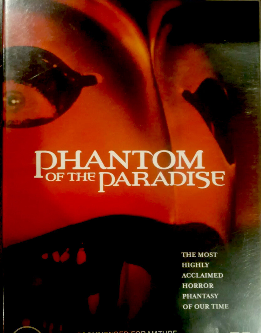 PHANTOM OF THE PARADISE DVD Brian De Palma Paul Williams Jessica